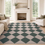Everly Diamond Non-slip Machine-washable Area Rug