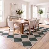 Everly Diamond Non-slip Machine-washable Area Rug