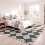 Everly Diamond Non-slip Machine-washable Area Rug