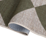 Everly Diamond Non-slip Machine-washable Area Rug