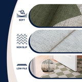 Everly Diamond Non-slip Machine-washable Area Rug