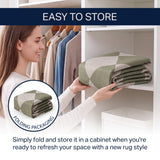 Everly Diamond Non-slip Machine-washable Area Rug
