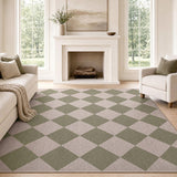 Everly Diamond Non-slip Machine-washable Area Rug