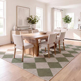 Everly Diamond Non-slip Machine-washable Area Rug