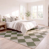 Everly Diamond Non-slip Machine-washable Area Rug