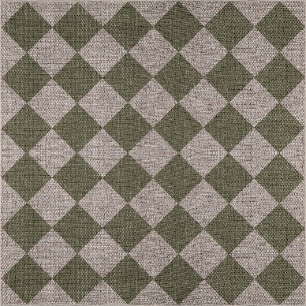 Everly Diamond Non-slip Machine-washable Area Rug