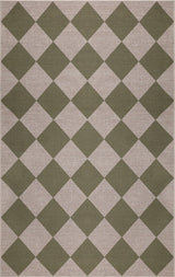 Everly Diamond Non-slip Machine-washable Area Rug
