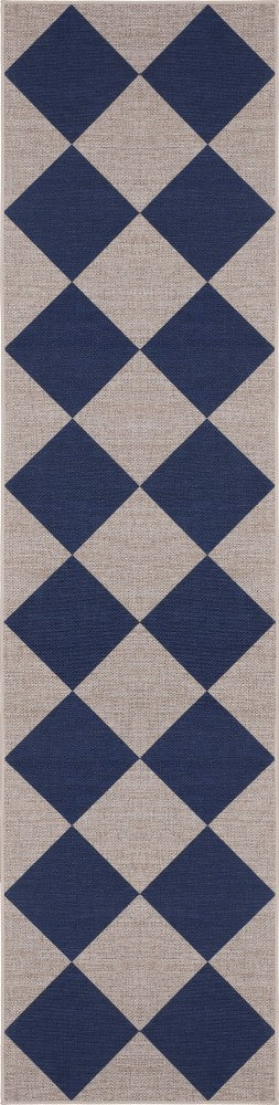 Everly Diamond Non-slip Machine-washable Area Rug