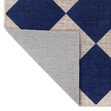 Everly Diamond Non-slip Machine-washable Area Rug