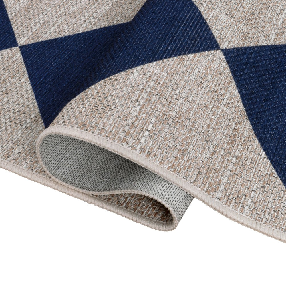 Everly Diamond Non-slip Machine-washable Area Rug