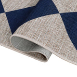 Everly Diamond Non-slip Machine-washable Area Rug