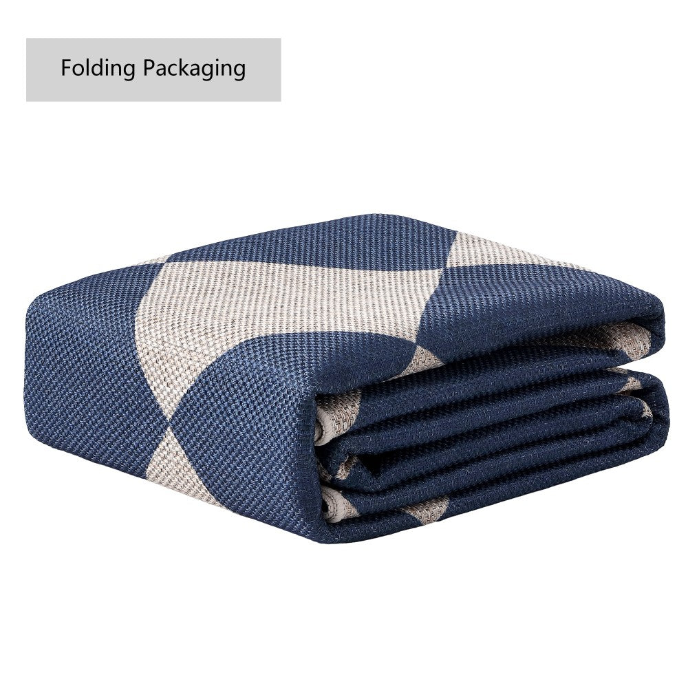 Everly Diamond Non-slip Machine-washable Area Rug