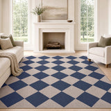 Everly Diamond Non-slip Machine-washable Area Rug