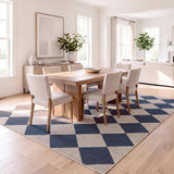 Everly Diamond Non-slip Machine-washable Area Rug