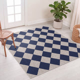 Everly Diamond Non-slip Machine-washable Area Rug