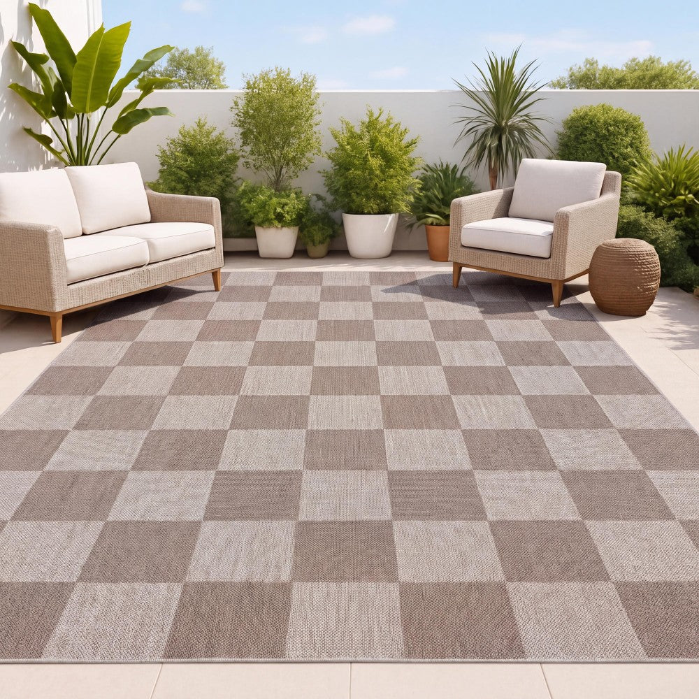 Spring Checkerboard Non-slip Machine-washable Area Rug