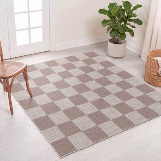 Spring Checkerboard Non-slip Machine-washable Area Rug