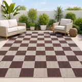 Spring Checkerboard Non-slip Machine-washable Area Rug