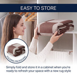 Spring Checkerboard Non-slip Machine-washable Area Rug