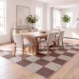 Spring Checkerboard Non-slip Machine-washable Area Rug
