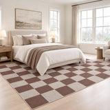 Spring Checkerboard Non-slip Machine-washable Area Rug