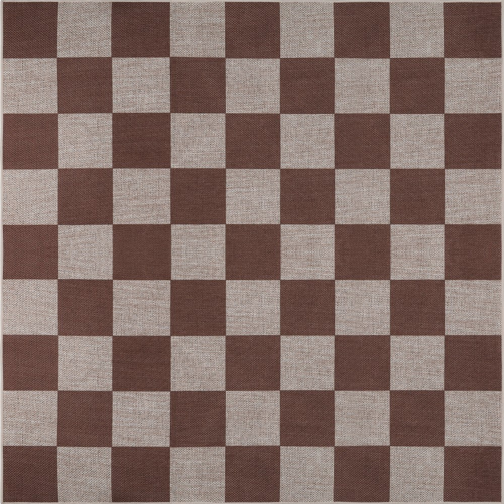 Spring Checkerboard Non-slip Machine-washable Area Rug