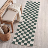 Spring Checkerboard Non-slip Machine-washable Area Rug