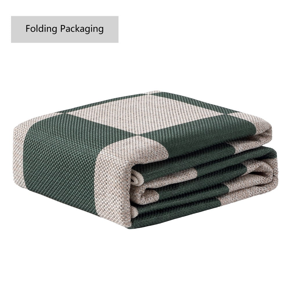Spring Checkerboard Non-slip Machine-washable Area Rug