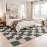 Spring Checkerboard Non-slip Machine-washable Area Rug