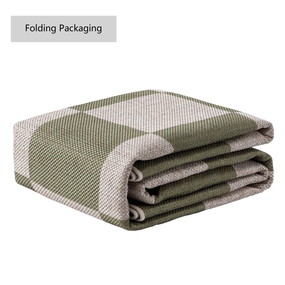 Spring Checkerboard Non-slip Machine-washable Area Rug