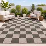 Spring Checkerboard Non-slip Machine-washable Area Rug