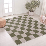 Spring Checkerboard Non-slip Machine-washable Area Rug
