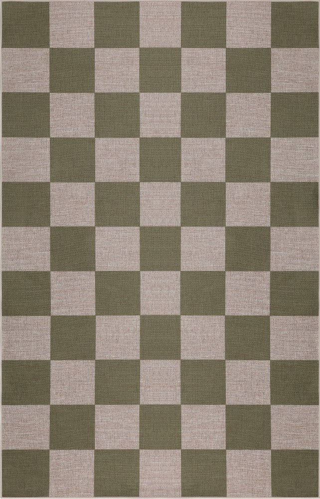 Spring Checkerboard Non-slip Machine-washable Area Rug