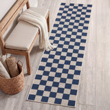 Spring Checkerboard Non-slip Machine-washable Area Rug