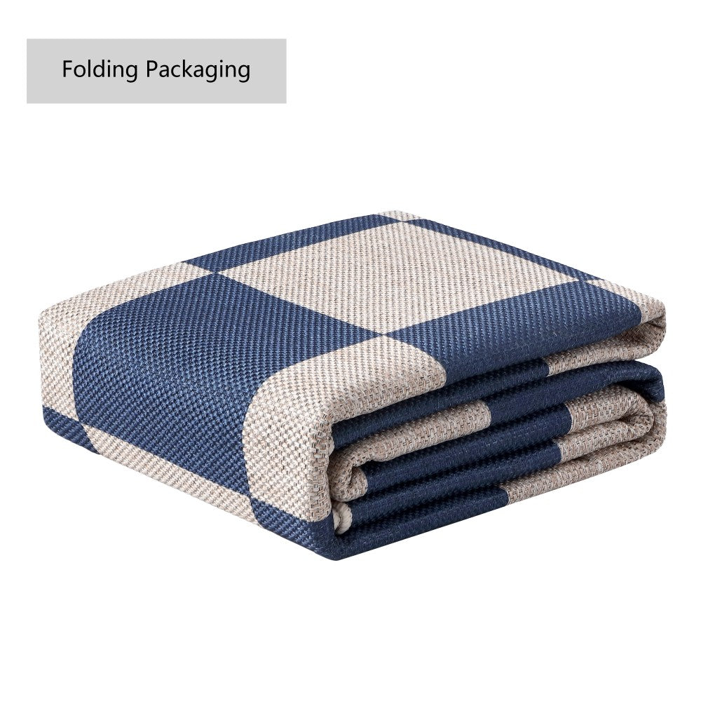 Spring Checkerboard Non-slip Machine-washable Area Rug