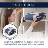 Spring Checkerboard Non-slip Machine-washable Area Rug