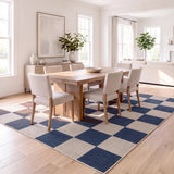 Spring Checkerboard Non-slip Machine-washable Area Rug