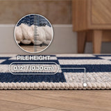 Spring Checkerboard Non-slip Machine-washable Area Rug