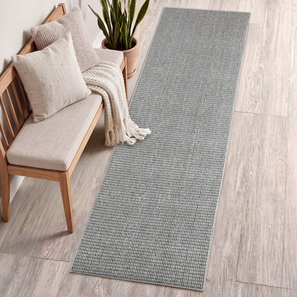 Skye Heathered Tonal Textured Non-slip Machine-washable Area Rug
