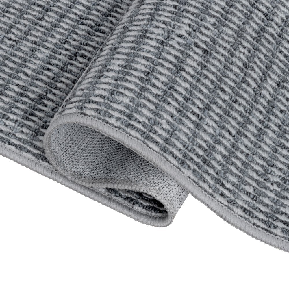 Skye Heathered Tonal Textured Non-slip Machine-washable Area Rug