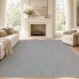 Skye Heathered Tonal Textured Non-slip Machine-washable Area Rug