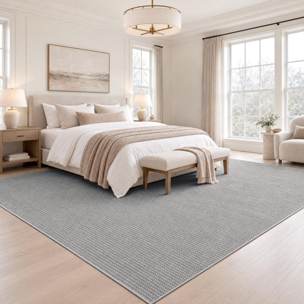 Skye Heathered Tonal Textured Non-slip Machine-washable Area Rug