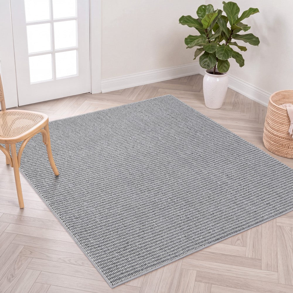 Skye Heathered Tonal Textured Non-slip Machine-washable Area Rug