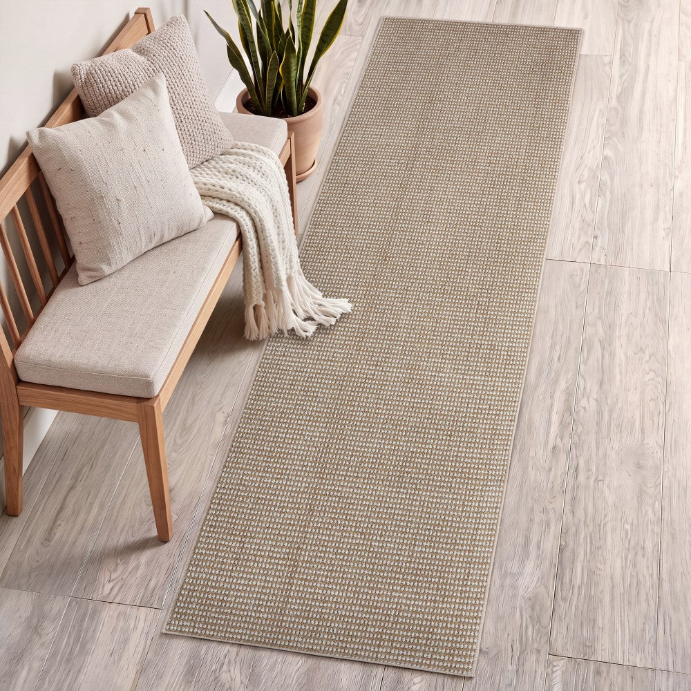 Skye Heathered Tonal Textured Non-slip Machine-washable Area Rug