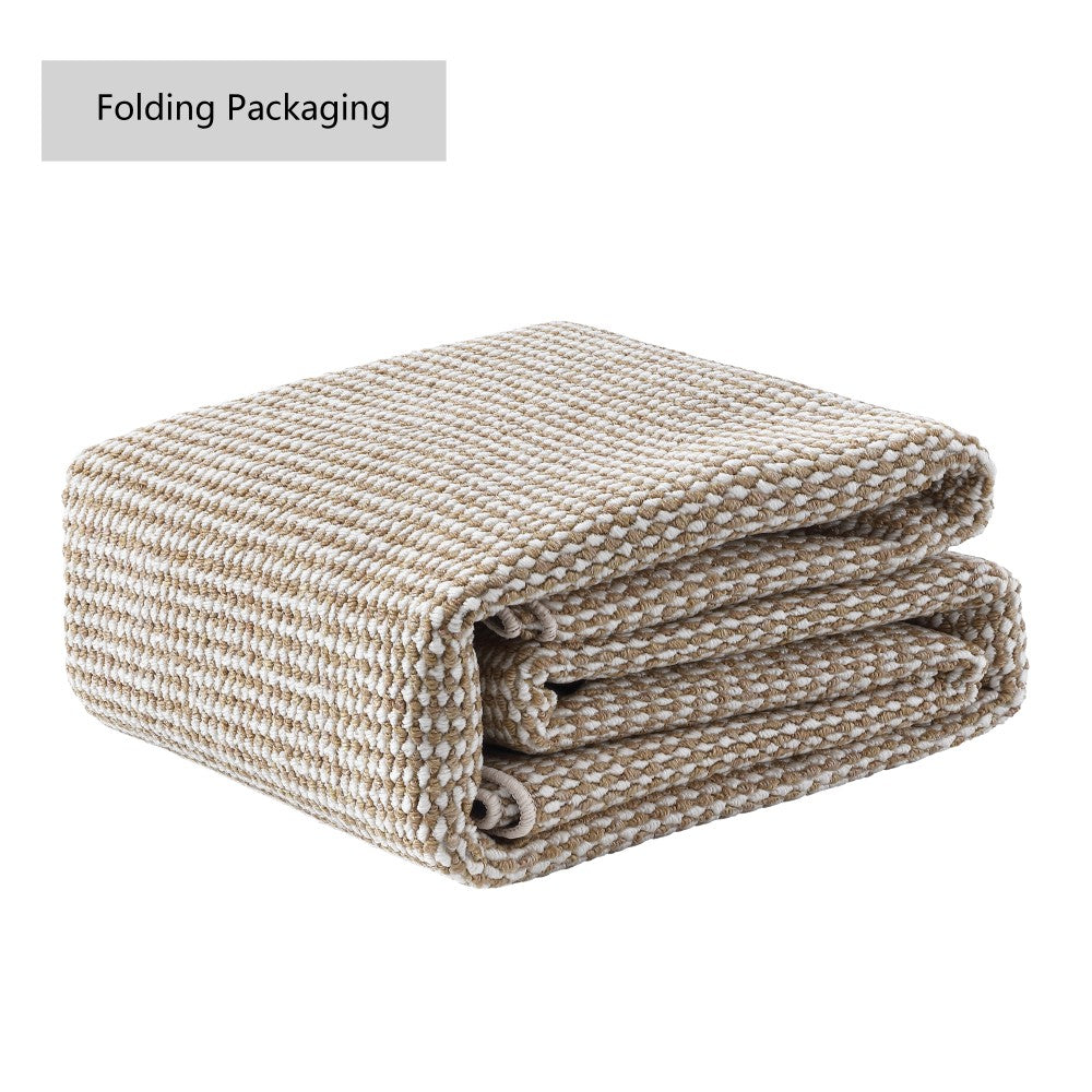 Skye Heathered Tonal Textured Non-slip Machine-washable Area Rug