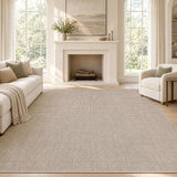 Skye Heathered Tonal Textured Non-slip Machine-washable Area Rug