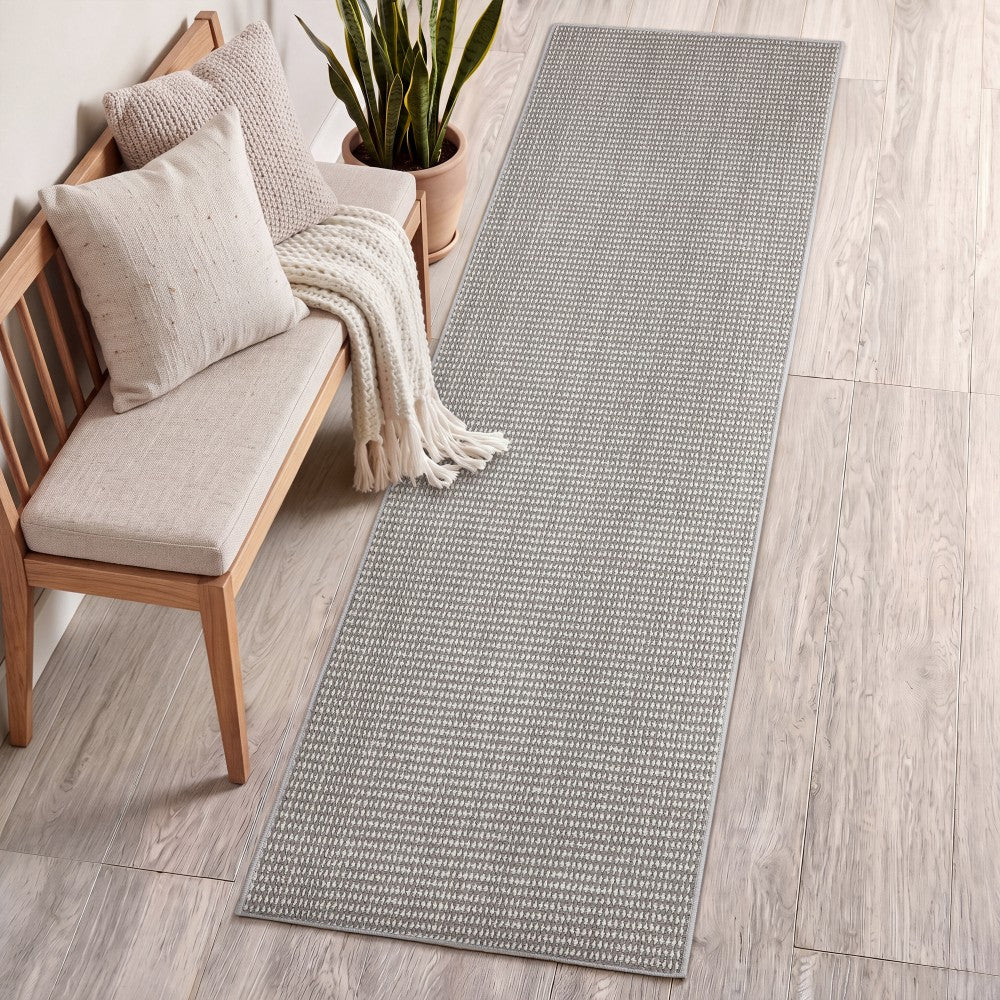 Skye Heathered Tonal Textured Non-slip Machine-washable Area Rug