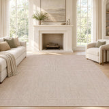 Skye Heathered Tonal Textured Non-slip Machine-washable Area Rug