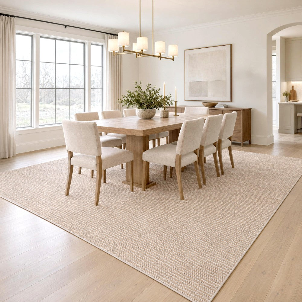 Skye Heathered Tonal Textured Non-slip Machine-washable Area Rug
