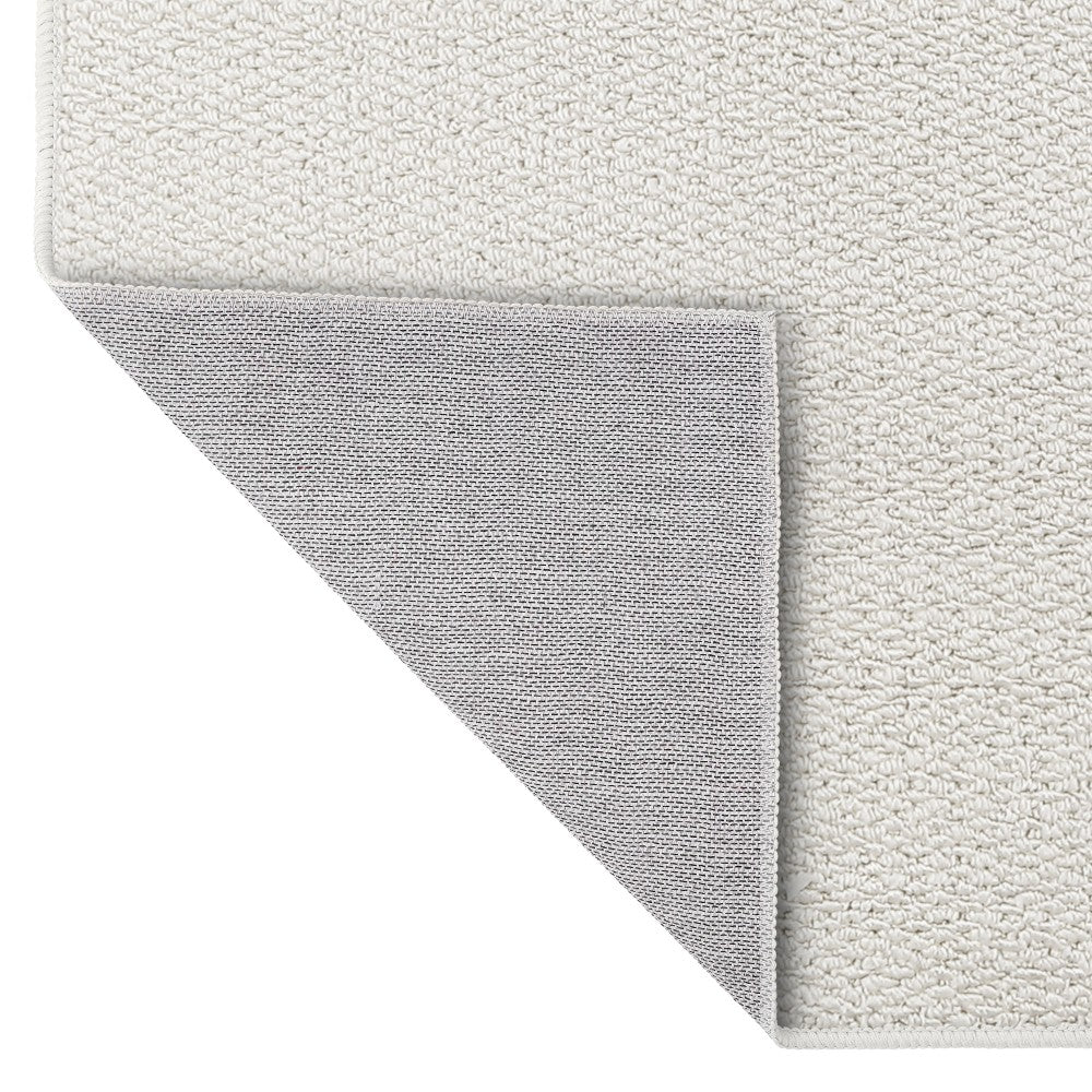 Ember Textured Solid Plain Non-slip Machine-washable Area Rug